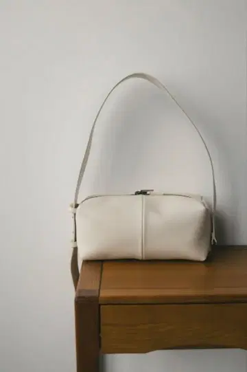 STYLEMIXER 와이드 벨트 스퀘어 백 화이트