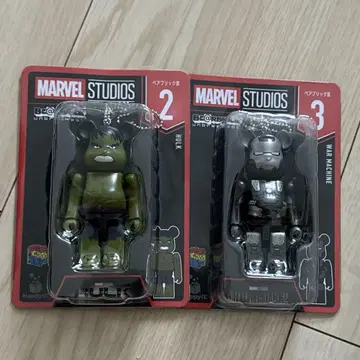 미개봉 마블 베어브릭상 2.HULK 3.WAR MACHINE