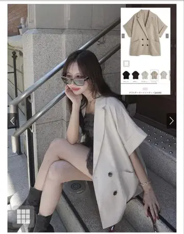GRL 더블 테일러드 자켓[pa068]