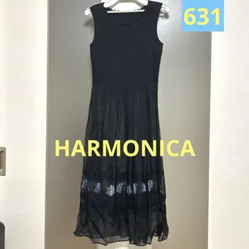 HARMONICA 자수 원피스 안감 없음