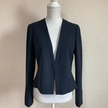 미사용 조르네 네이비 다크 네이비 노카라 자켓 11 일본제 레리안