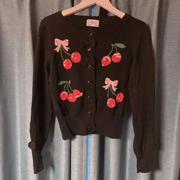AngelicPretty 체리 가디건 블랙