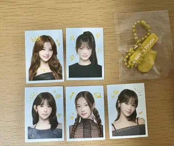 [ 새상품 전원 세트 ] LE SSERAFIM x 맘스터치 증명사진 키링