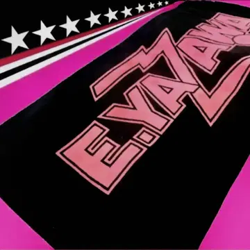 야자와 에이키치 E.YAZAWA 공식 타월 BLACK/PINK 새상품