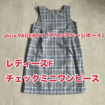 alicia PAGEBOY 여성용 F 체크 미니 원피스