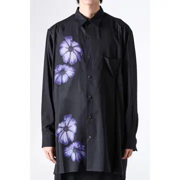 GroundY Floral Pattern Long Sleeve Shirt