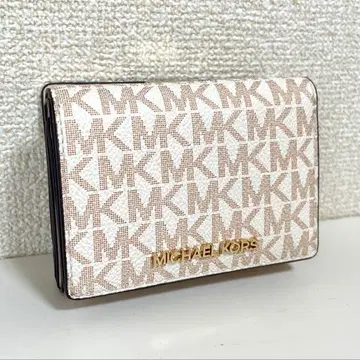 [ 미사용급 ] MICHAEL KORS 3단 폴더형 지갑 MK 시그니처