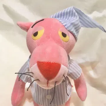 핑크 팬서 봉제 인형 약 36cm 파자마