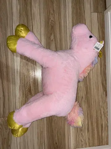 유니콘 봉제 인형 핑크