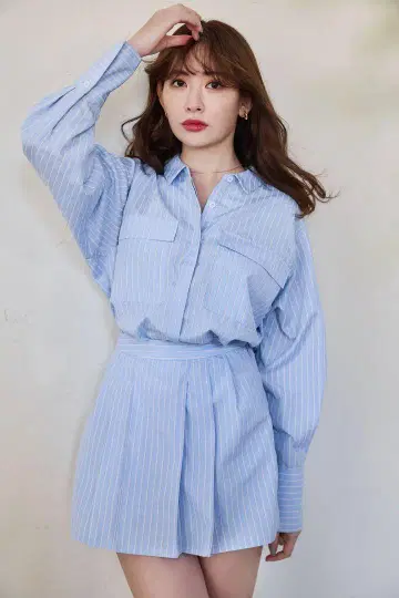 herlipto armace stripe shirt romper