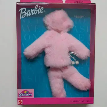 바비 패션 애비뉴 에스키모 핑크 핑크 퍼