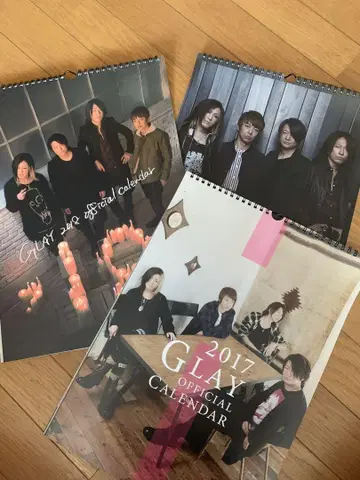 GLAY 공식 달력 2017년 2018년 2019년 세트