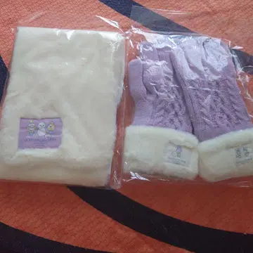 모여봐요 동물의 숲 머플러, 장갑