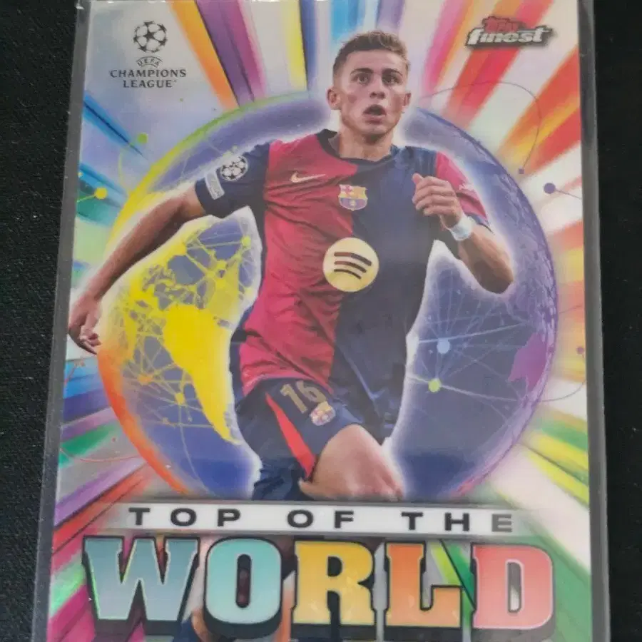 24/25 Topps Finest Top of the World Barcelona Fermin Lopez Soccer