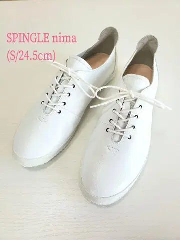 SPINGLE nima 스핑글니마 VICHY 레더 스니커즈 S/화이트