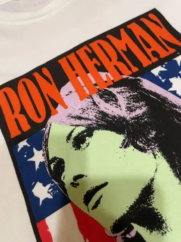 [레어] Ron Herman 론 헤르만 양면 로고 프린트 T M 사이즈