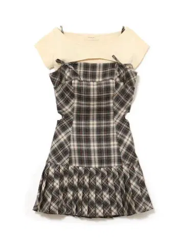 Andmary karen check mini dress