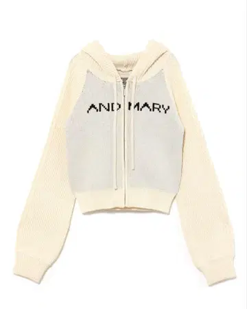 andmary Jeniffer knit hoodie set ivory