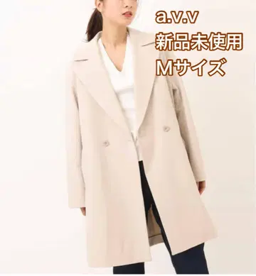 [ 미사용 새상품 ] a.v.v 빅 컬러 체스터 코트 M 사이즈