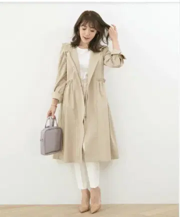 리아라 PG 드레스 코트 베이지 M
