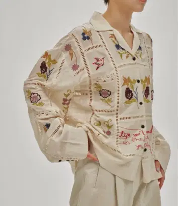 [ TODAYFUL ] Embroidery Patchwork Shirts