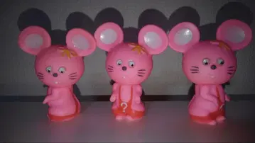오늘 한정 가격! 레트로 소프트 비닐 귀여운 쥐 3체 세트