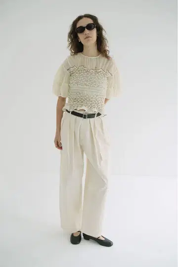 WIDE TUCK WORK PANTS