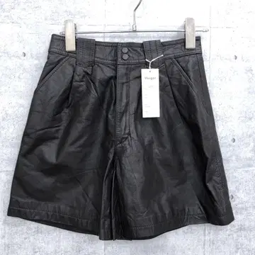 레트로 해외 걸 데드스탁 일본 제품 소가죽 가죽 숏팬츠
