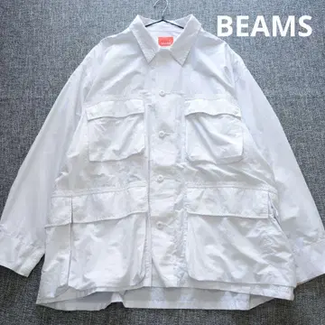 빔즈 BDU 셔츠 자켓 오버 사이즈 화이트