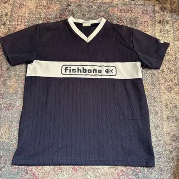 fishbone 네이비 V넥 T셔츠
