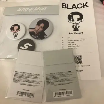Snow Man 한국 1st 팝업 메구로 렌 세트