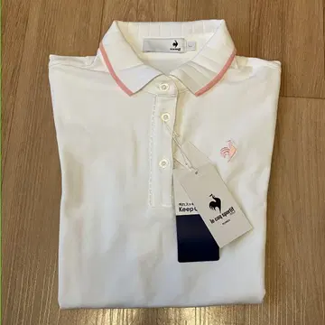 미사용 새상품 le coq sportif 여성용 피케 셔츠 L 사이즈