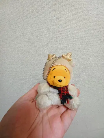 디즈니 곰돌이 푸 크리스마스 루돌프 마스코트 키링