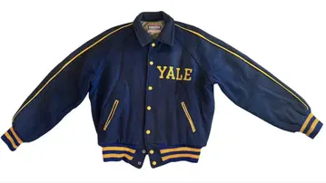 YALE 바시티 자켓 네이비