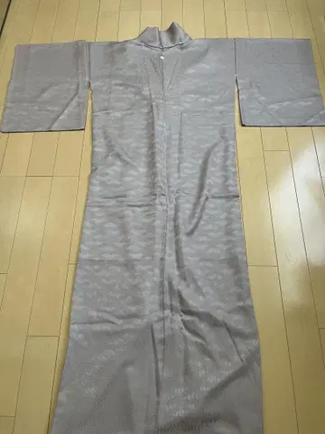 연한 보라색 무지 기모노
