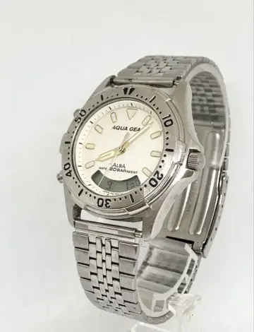 SEIKO ALBA AQUAGEAR 아쿠아기어 V051-6000 손목시계