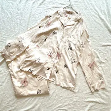 젤라또피케 젤라피케 파자마 룸웨어 긴팔 강아지 핑크