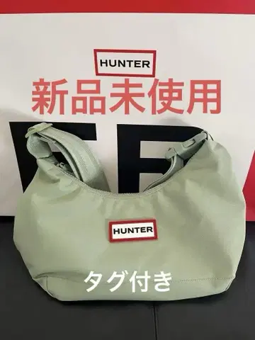 HUNTER 나일론 미디 호보 백