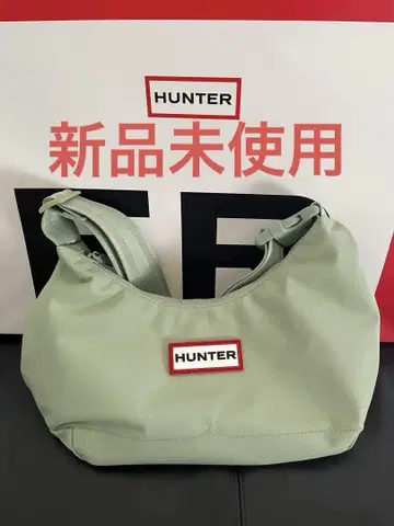 HUNTER 나일론 미디 호보 백