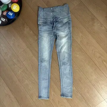 GYDA 스키니 데님 라이트 블루 S