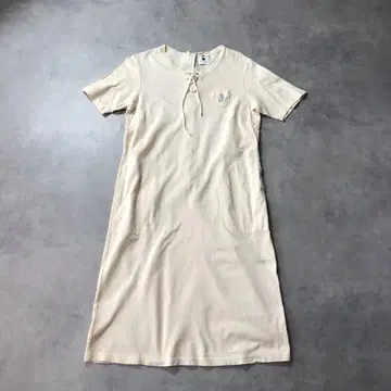WH077 STUDIO PICONE: 레이스업 반팔 원피스 40