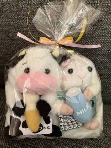 코이와이 농장 소프트 소 & 밀키 양 봉제 인형 세트