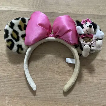 디즈니 리조트 머리띠 레오파드 무늬
