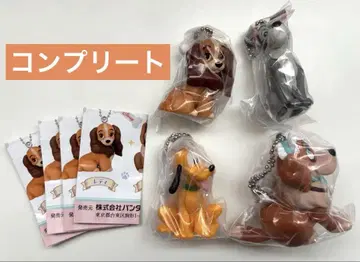 디즈니 캐릭터 DOG 스윙 마스코트 전 4종 컴플리트