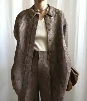 EMBOSS PATTERN SHEER SHIRT ameri vintage
