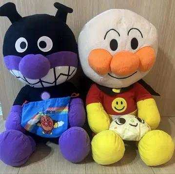 호빵맨 세균맨 봉제 인형 big 빅 완구 입상