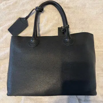 블랙 가죽 토트백 Sabet HANDMADE FACTORY