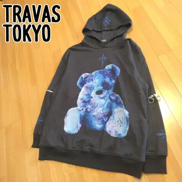 TRAVAS TOKYO 곰 후드티