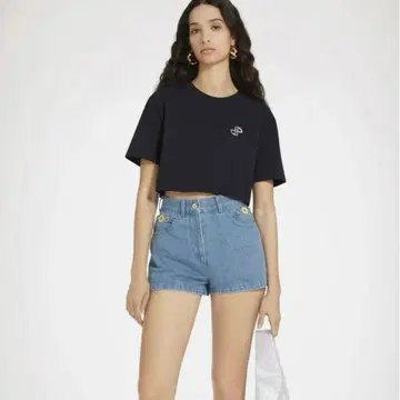 미사용 새상품! Patou 데님 숏팬츠