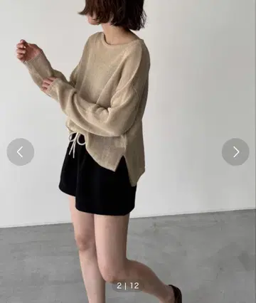 CANALJEAN Elmar 코튼 레이온 보트 니트